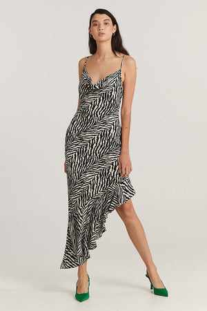 Charlie Holiday Bahama Midi Dress Zebra