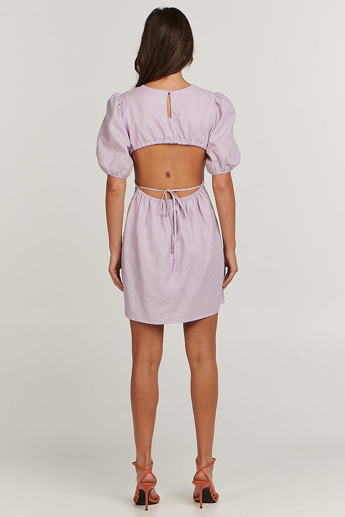 Charlie Holiday Healey Mini Dress Lilac