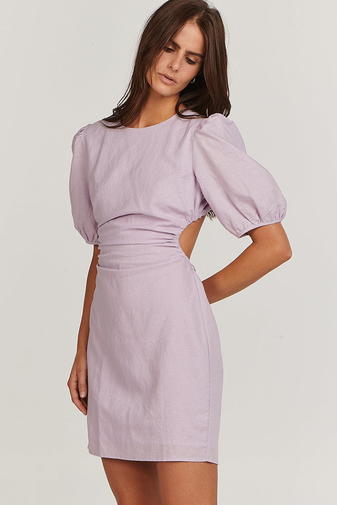 Charlie Holiday Healey Mini Dress Lilac