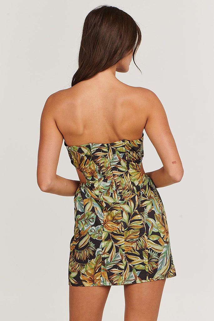 Charlie Holiday Palma Mini Dress Tropical Palm