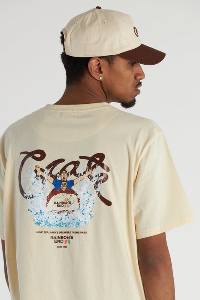 Crate Unisex Log Flume Script T-Shirt Tofu