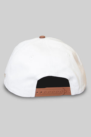 Crate Champions Snap Back Hat White/Brown