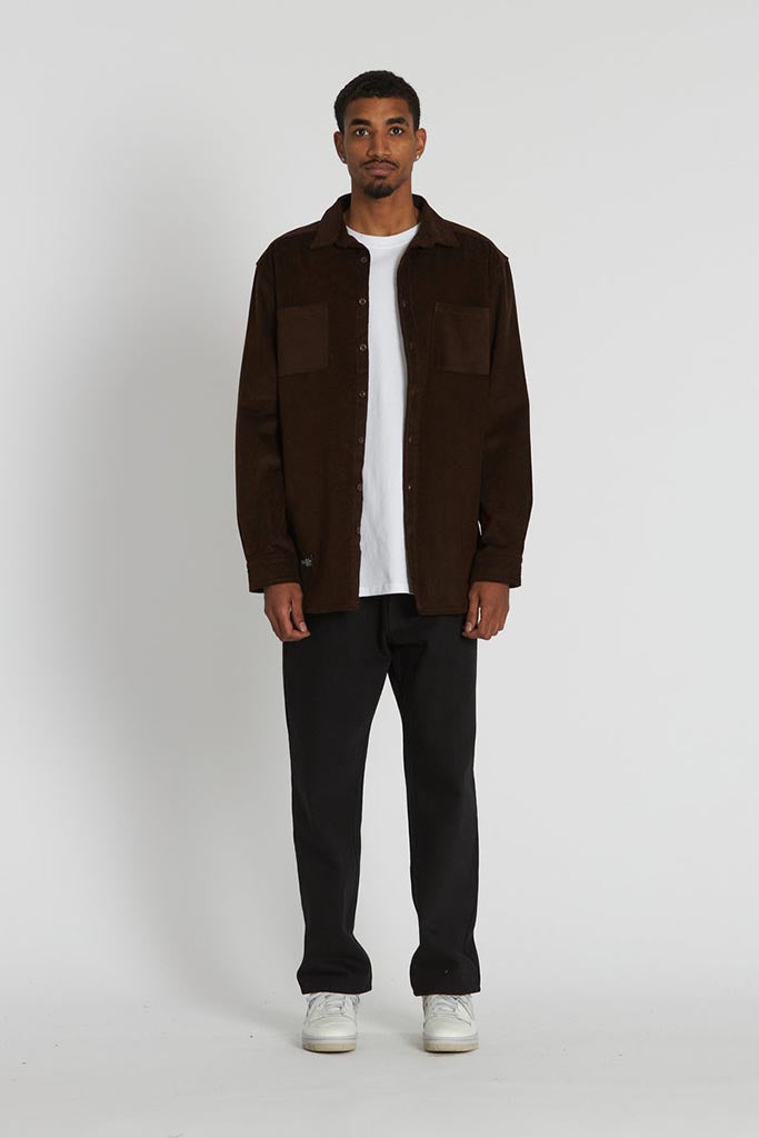 Crate Mason Cord Shirt Brown