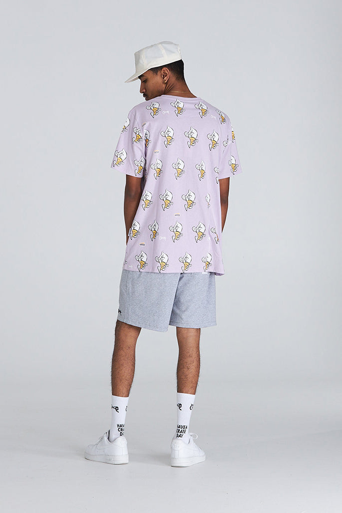 Crate X Mr Whippy All Over Tee Lilac