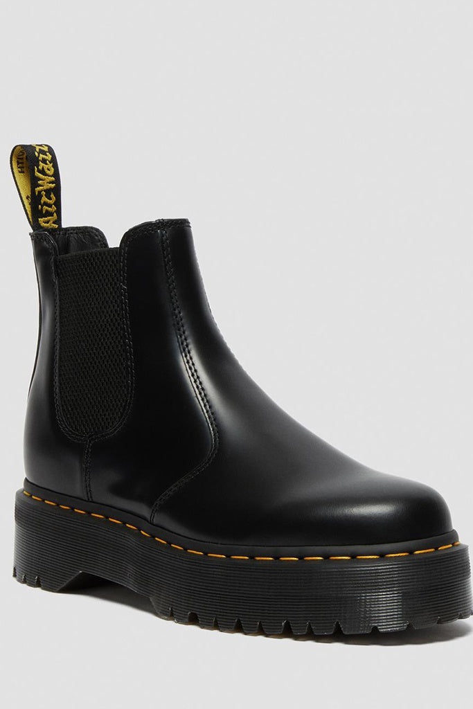 Dr Martens 2976 Quad Chelsea Boot Black Polished Smooth