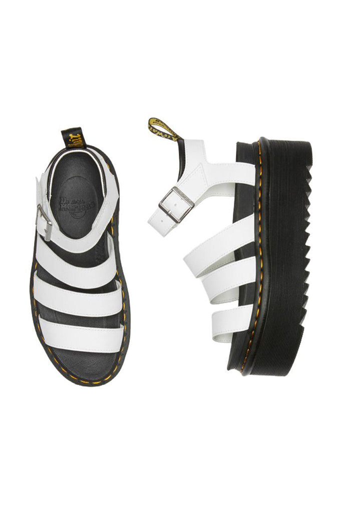 Dr Martens Blaire Quad 3 Strap Sandal White Hydro