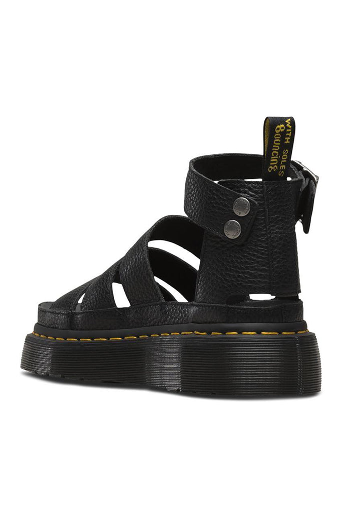 Dr Martens Clarissa II Quad Strap Sandal Black Milled Nappa