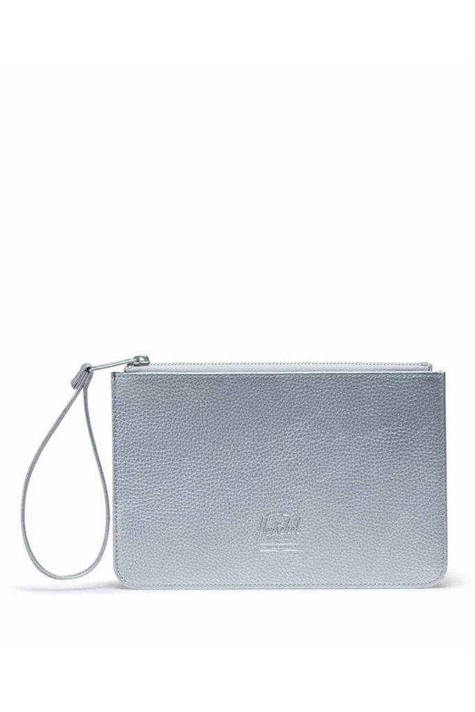 Herschel Edessa Pouch Vegan Leather Silver Metallic 0.5L