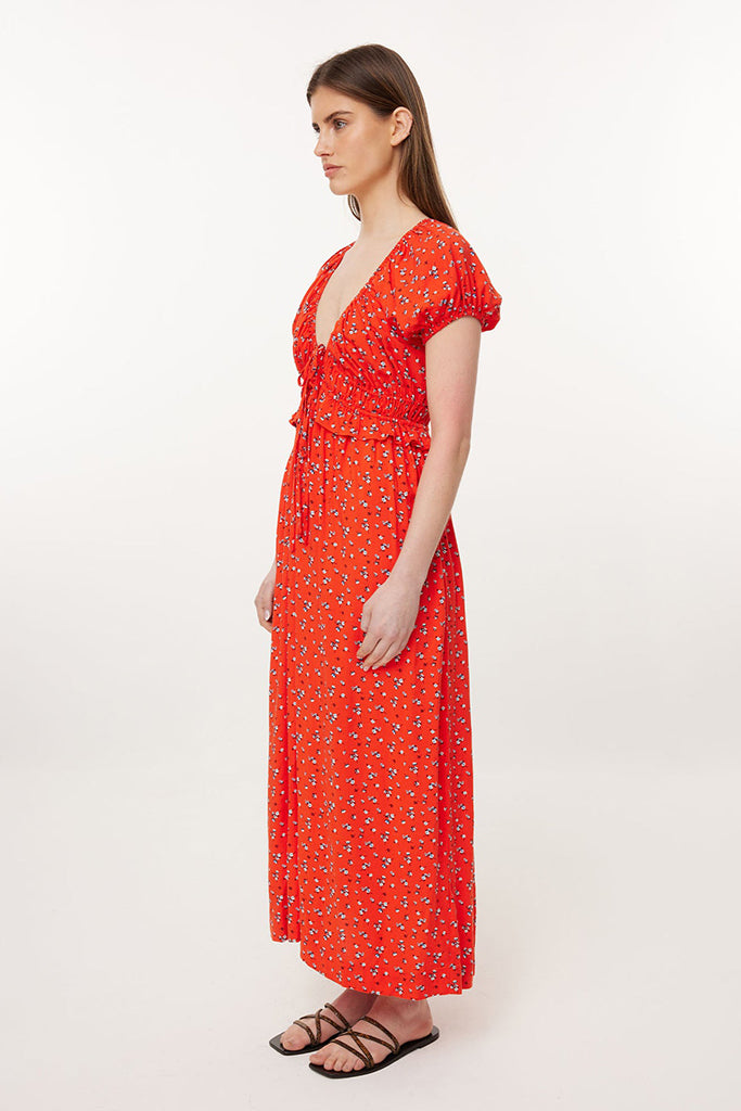 Huffer Dawn Celine Midi Dress Scarlett