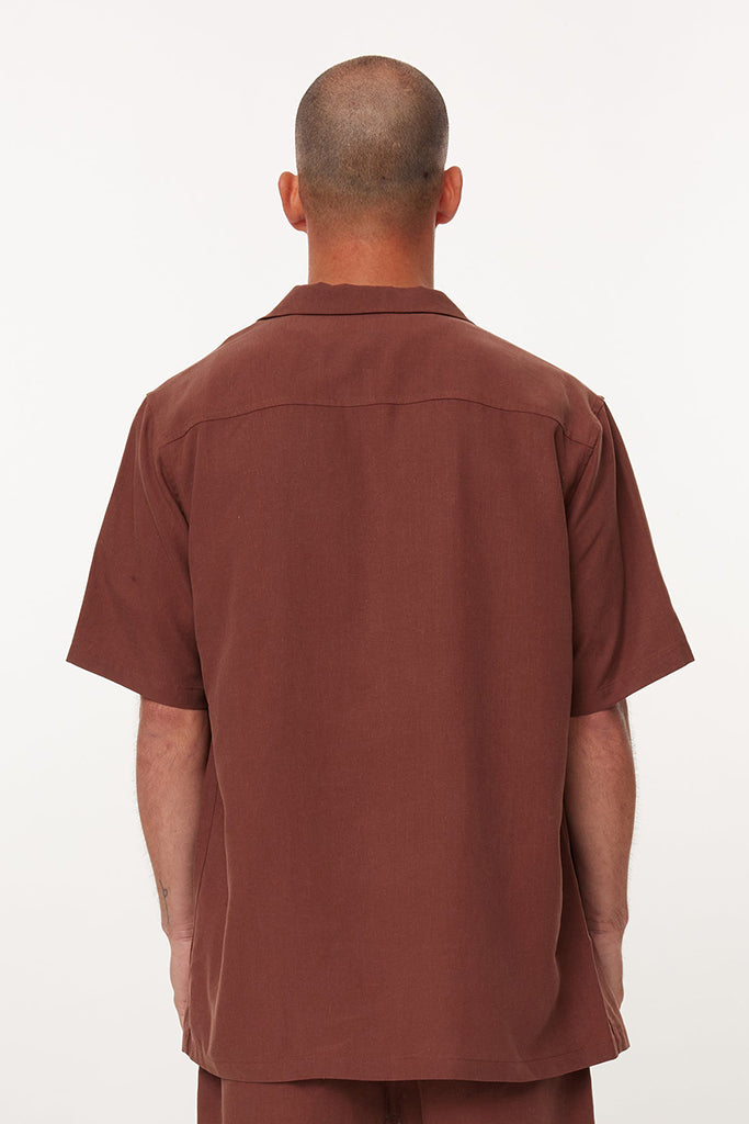 Huffer Dusk Party Shirt Espresso