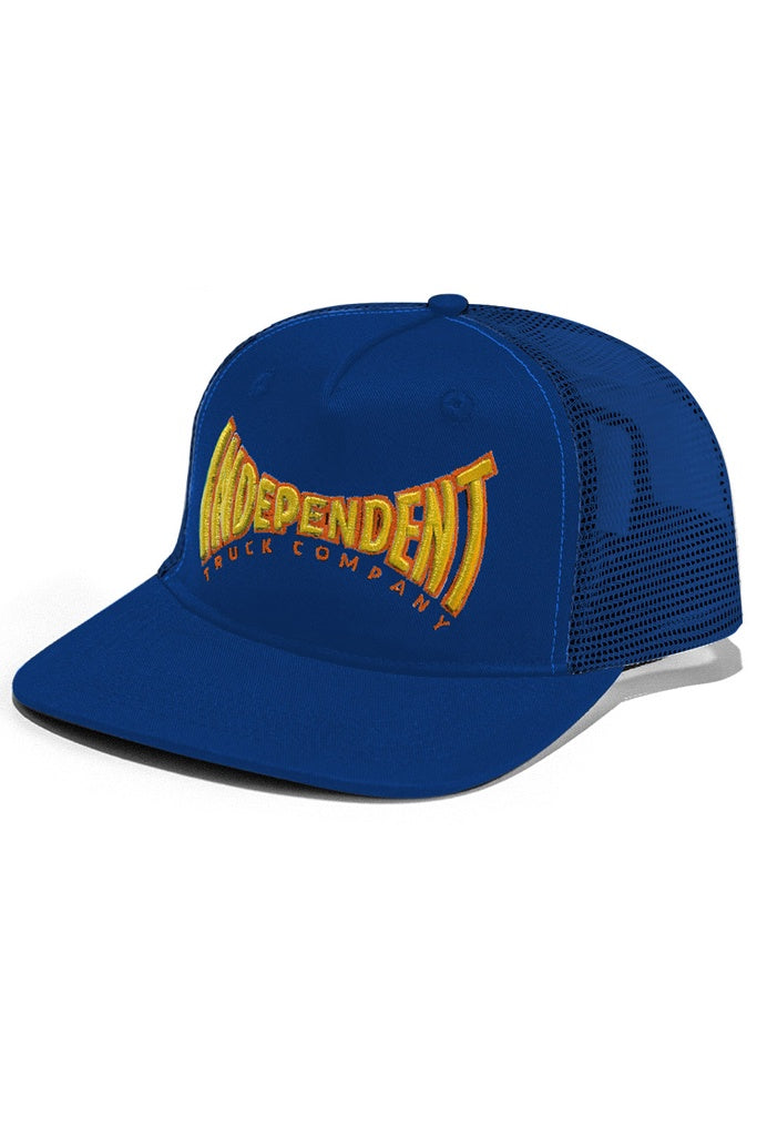 Independent Spanning Trucker Cap Blue