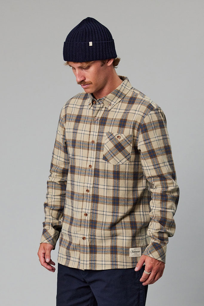 Just Another Fisherman Boatyard Shirt Sahara Check