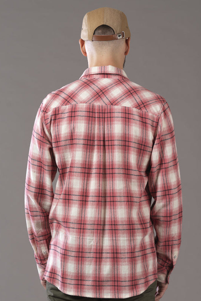 Just Another Fisherman Canal Shirt Salmon Natural Check