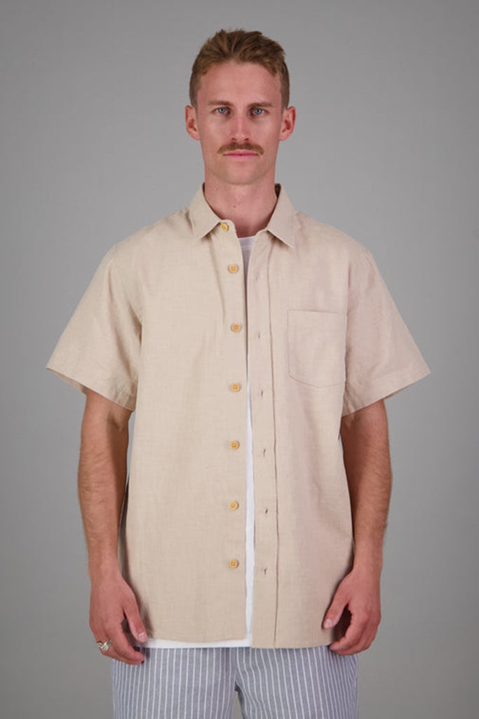 Just Another Fisherman Coastal SS Shirt Oatmeal