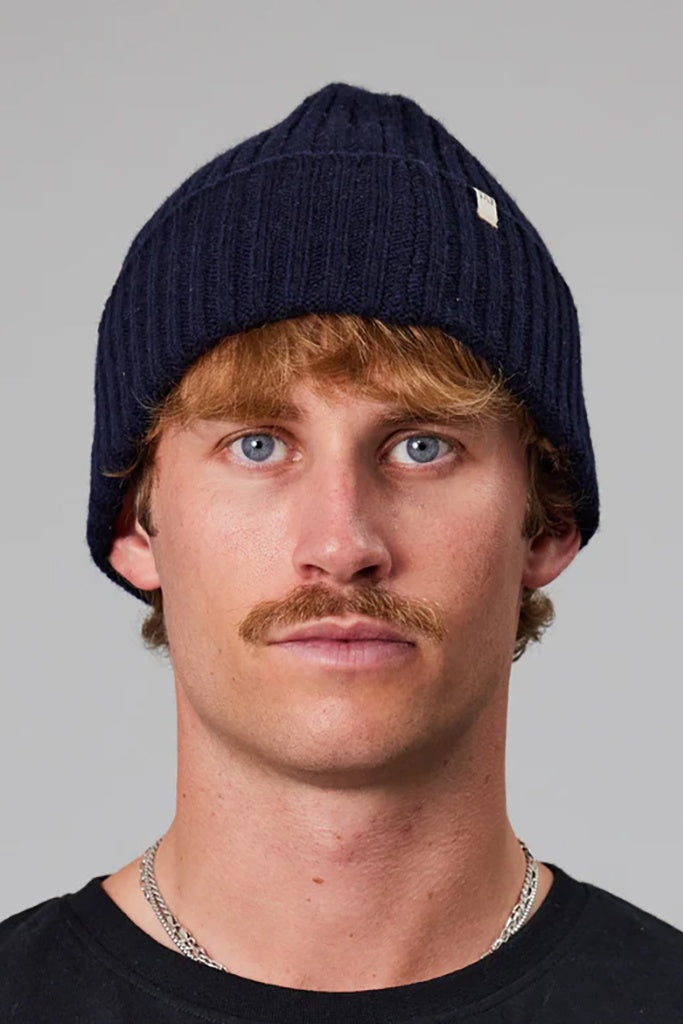 Just Another Fisherman Skipper Merino Beanie Navy