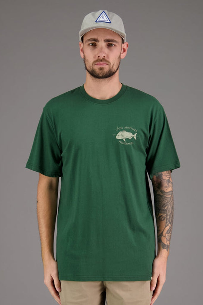 Just Another Fisherman Snapper Logo Tee Pine