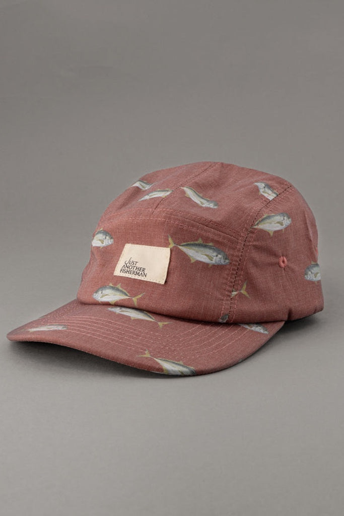 Just Another Fisherman Trev 5 Panel Cap - Cinnabar