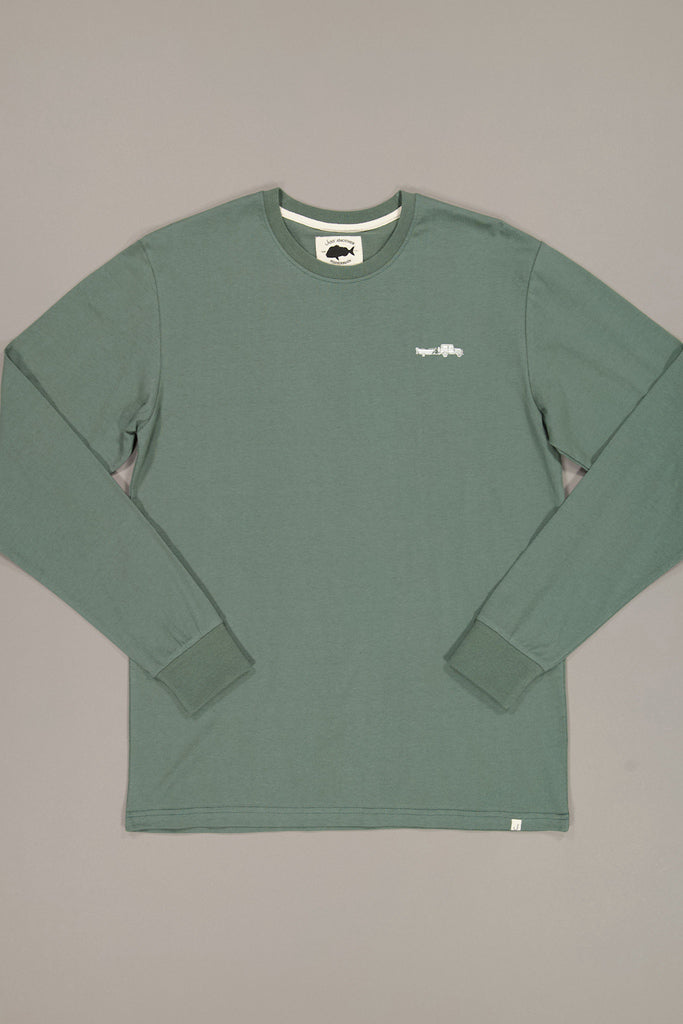 Just Another Fisherman Cruiser LS Tee Green / Snow White