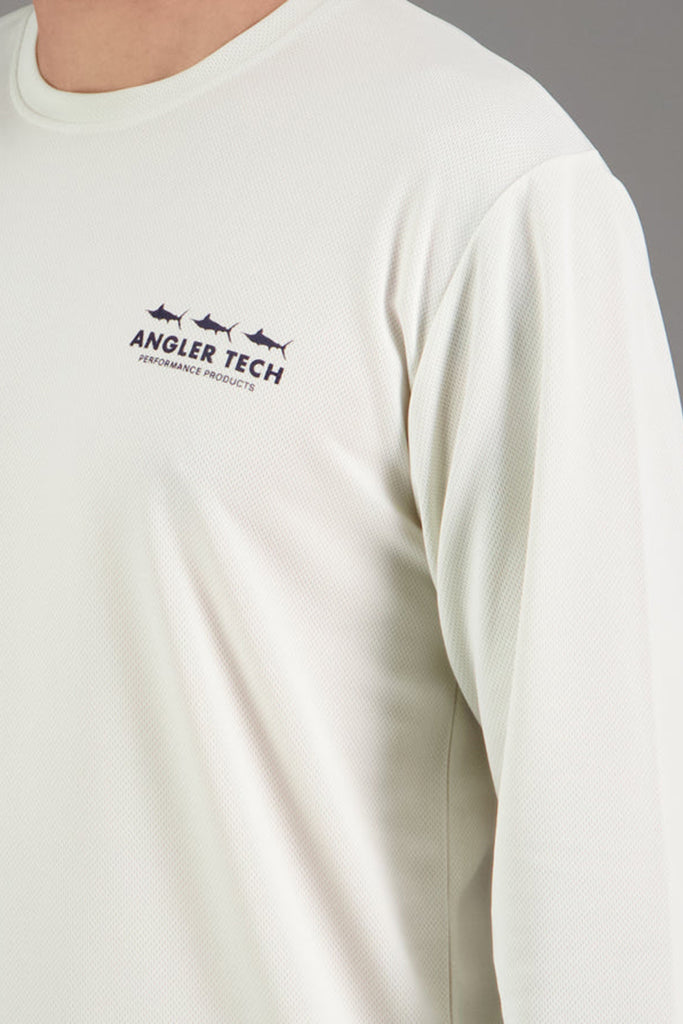 Just Another Fisherman Tech Marlin LS Tee - Antique White