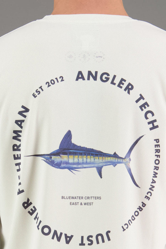 Just Another Fisherman Tech Marlin LS Tee - Antique White