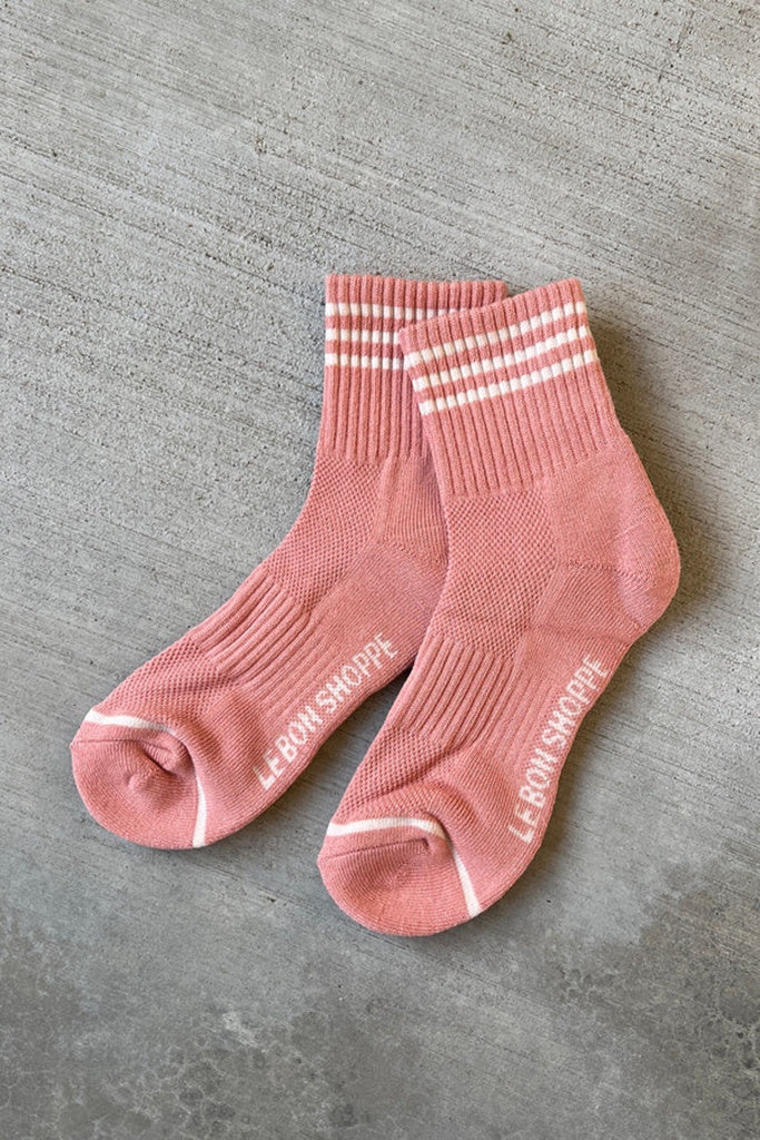 Le Bon Shoppe Girlfriend Socks - Salmon