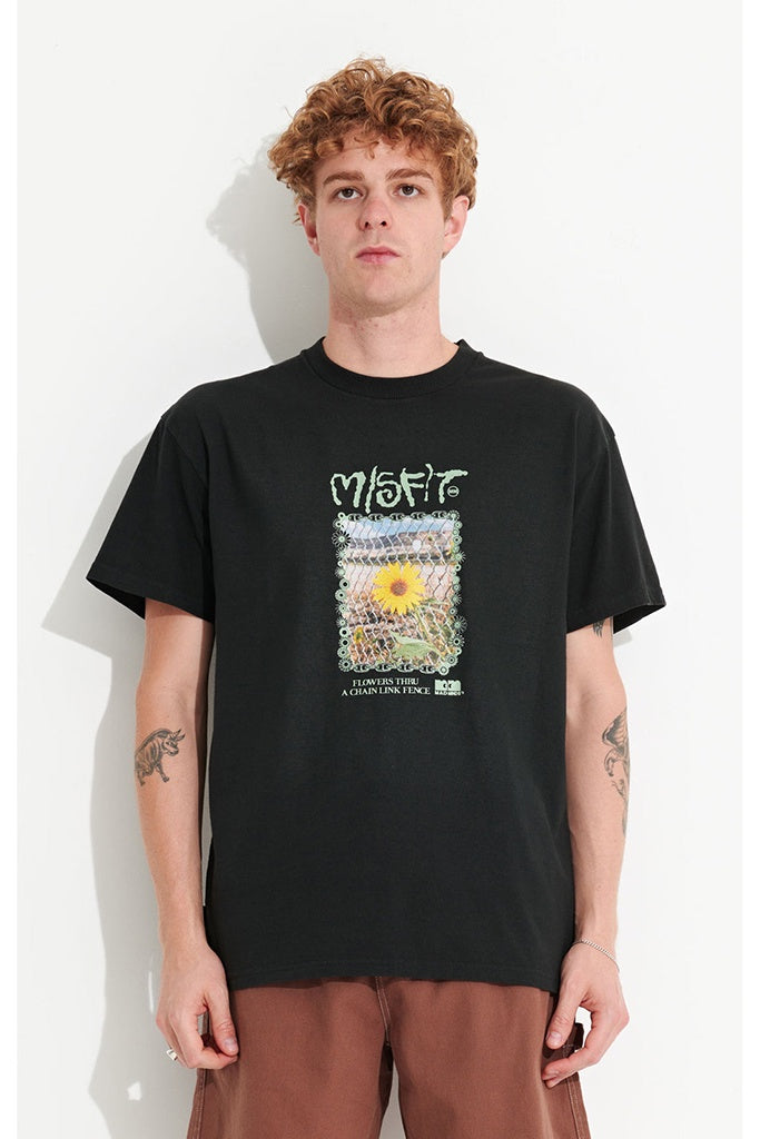 Misfit Budding Best 50-50 SS Tee Pigment Black