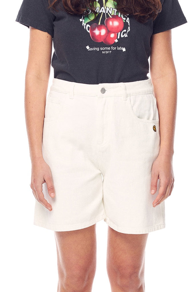 Misfit Heavenly People Shorts Washed White