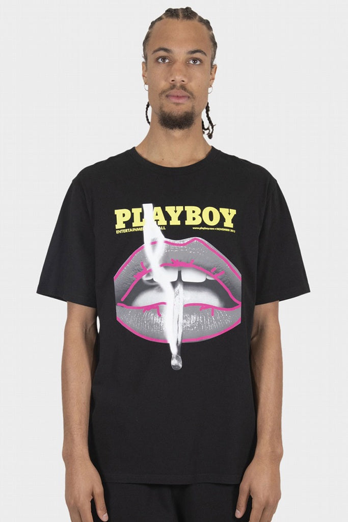 Playboy Nov 2013 Outline Original Fit S/S Tee Black