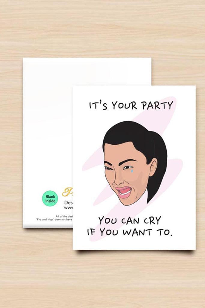 Pro &amp; Hop Kim Crying Greeting Card