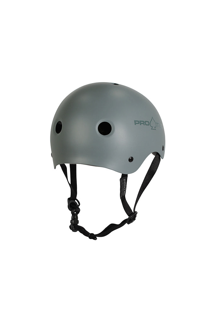 Protec Pro - Classic Skate Matte Gray Helmet