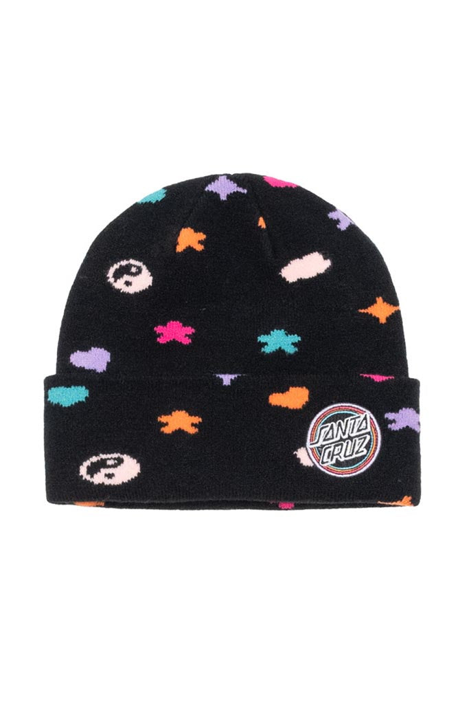 Santa Cruz Bow Dot Patch Beanie Black