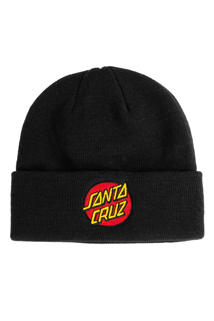 Santa Cruz Classic Dot Patch Beanie Black