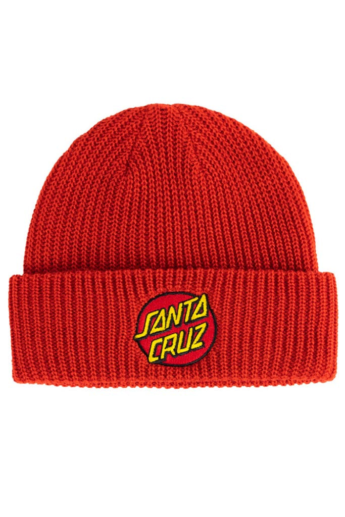 Santa Cruz Classic Dot Patch Beanie Red