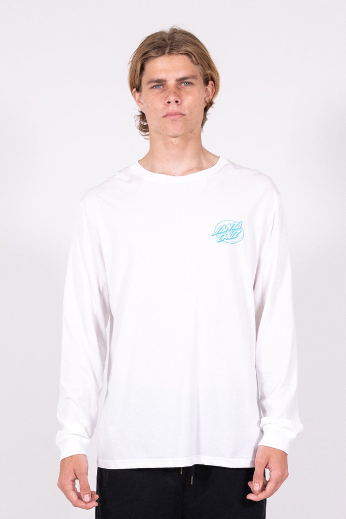 Santa Cruz Kendall Eotw Dot White L/S Tee