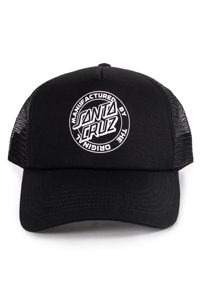 Santa Cruz Mfg Dot Trucker Cap - Black