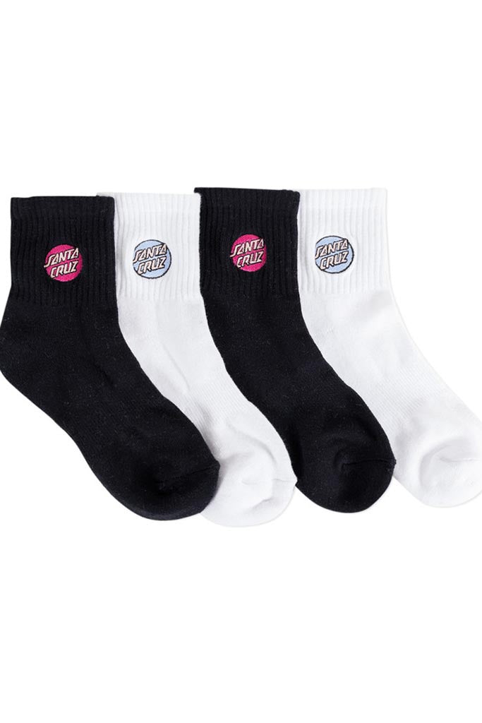 Santa Cruz Other Dot Socks Black-White