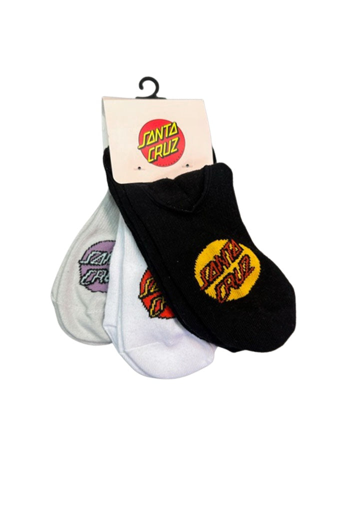 Santa Cruz Pop Dot No Show Socks Multi