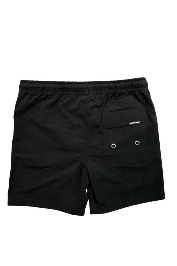 Santa Cruz Youth Classic Dot Cruzier Black Boys Beach Shorts