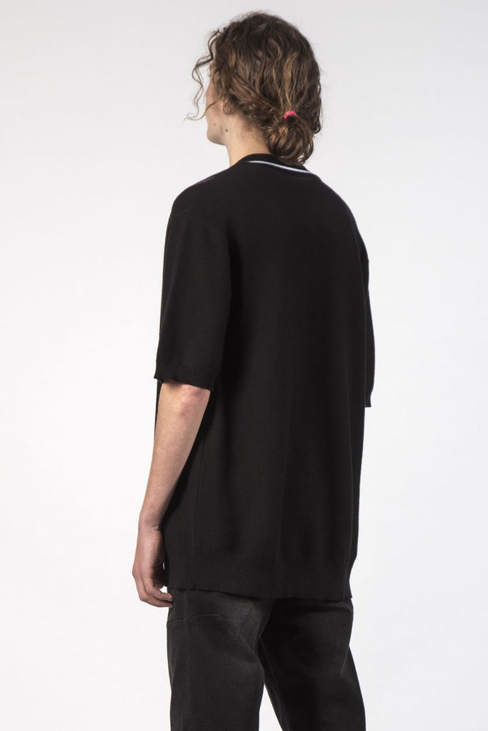 Thing Thing Stray Knit Shirt Black Plum