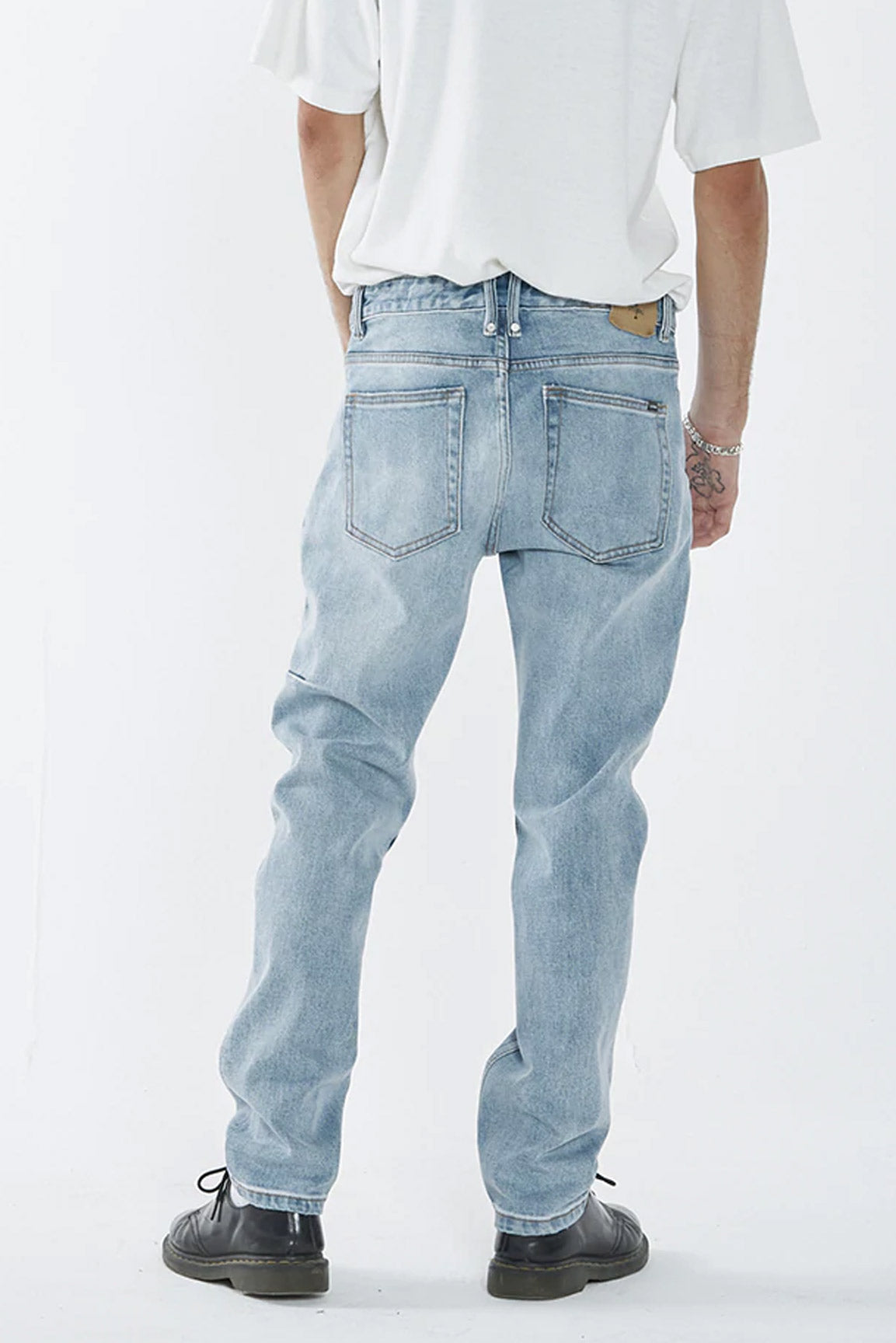 Thrills Bones Denim Jean Dust Blue