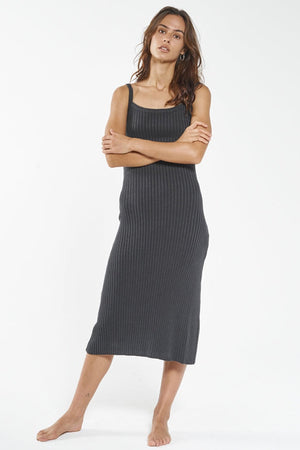 Thrills Maria Knit Dress Black