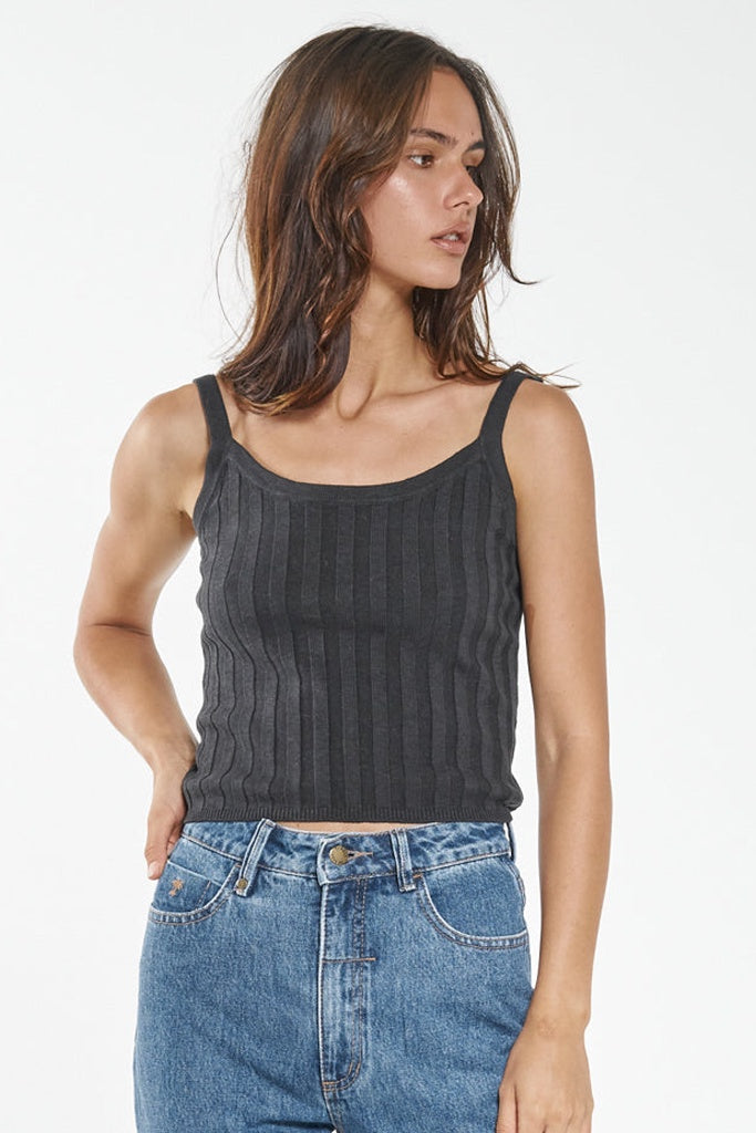 Thrills Maria Knit Tank  Black