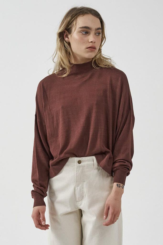 Thrills Pause Knit Pullover Port