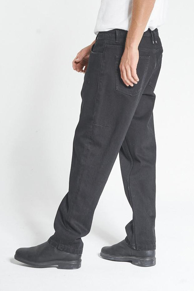 Thrills Slacker Denim Jean Black Rinse