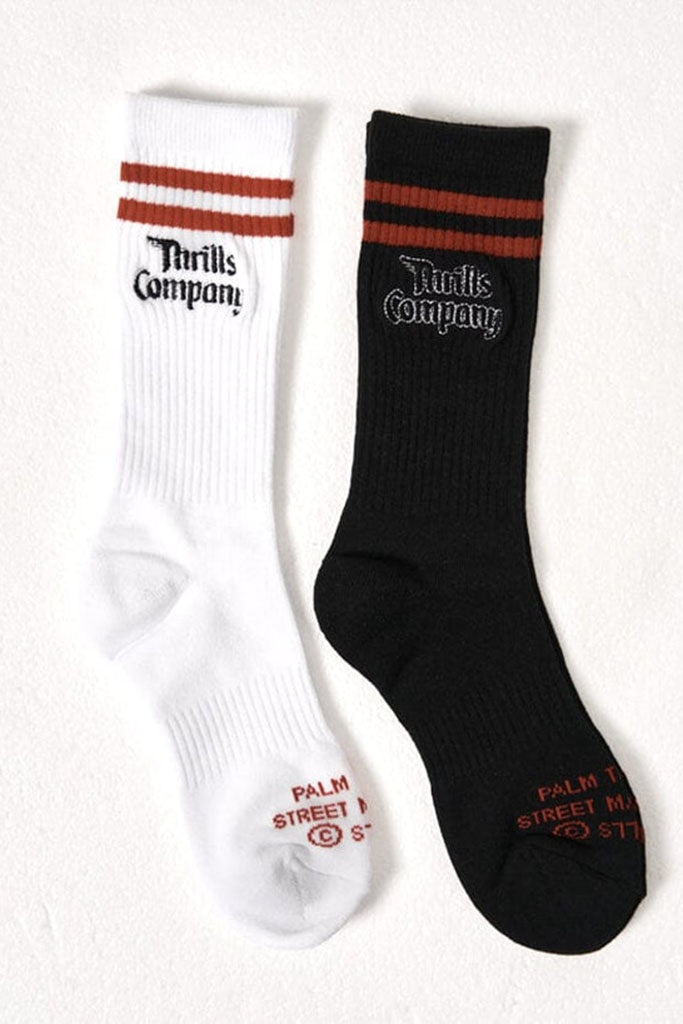 Thrills Survival 2 Pack Sock Merch Black - White