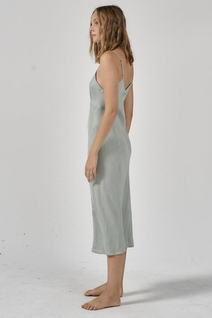 Thrills Chelsea Slip Dress - Sea Glass