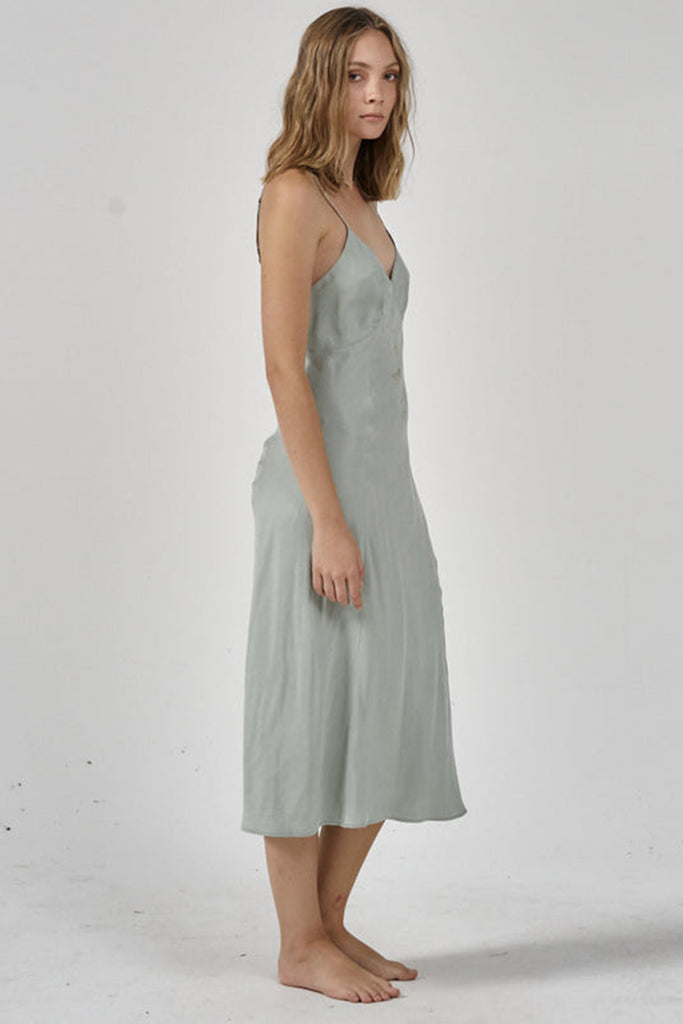 Thrills Chelsea Slip Dress - Sea Glass