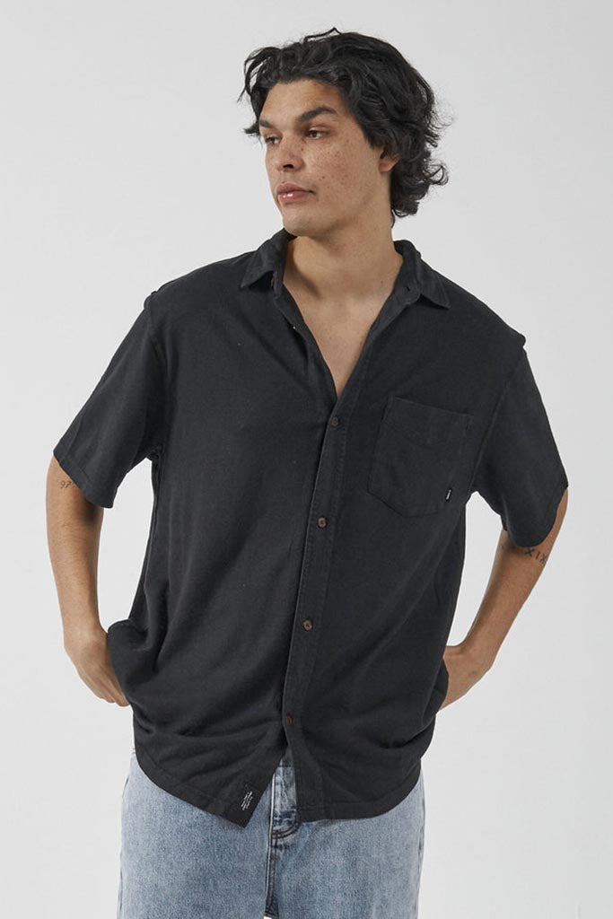 Thrills Hemp Thrills Oversized Short Sleeve Jersey Shirt Black