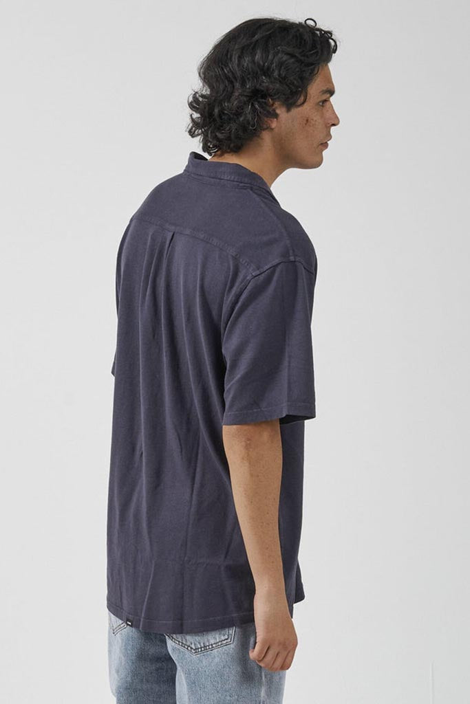 Thrills Hemp Thrills Oversized Short Sleeve Jersey Shirt Marine Blue