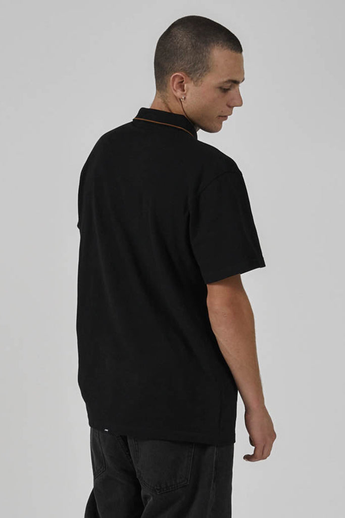 Thrills King Embro Polo - Black